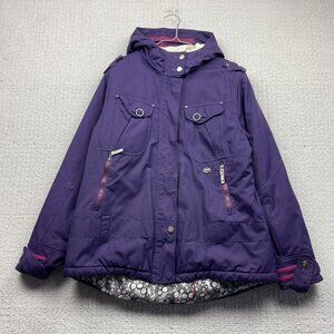 Y2K Surface Snowboard / Ski Winter Jacket Purple Womens Sz XL Skater / Tech 2000
